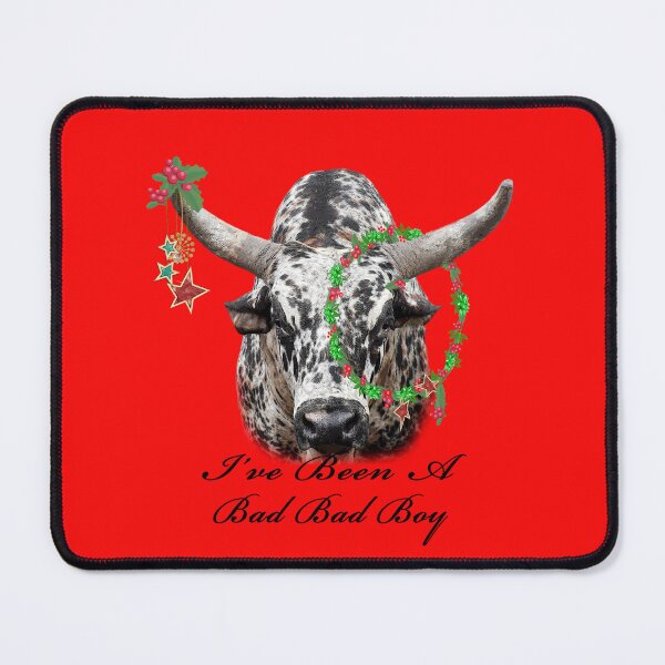 Artikelvorschau, Weihnachtsgeschenke, Rodeo-Bulle, Bad Boy T-Shirts entworfen und verkauft von Barbara Jean Photo Art And Design.