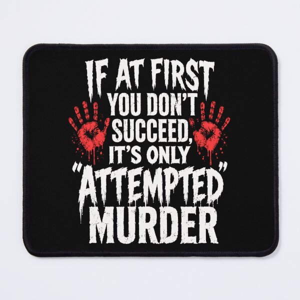 Item preview, murder Last Survivor Horror Quote with Bloody Hands designed and sold by ROUX-ART.