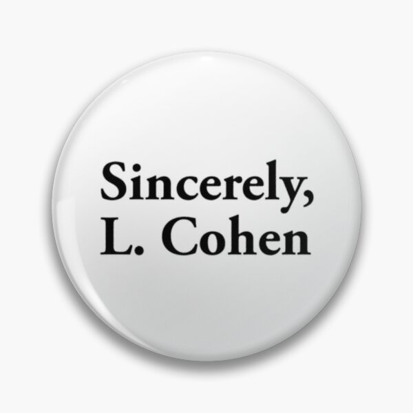 Item preview, Sincerely, L. Cohen - Leonard Cohen designed and sold by letitrip.