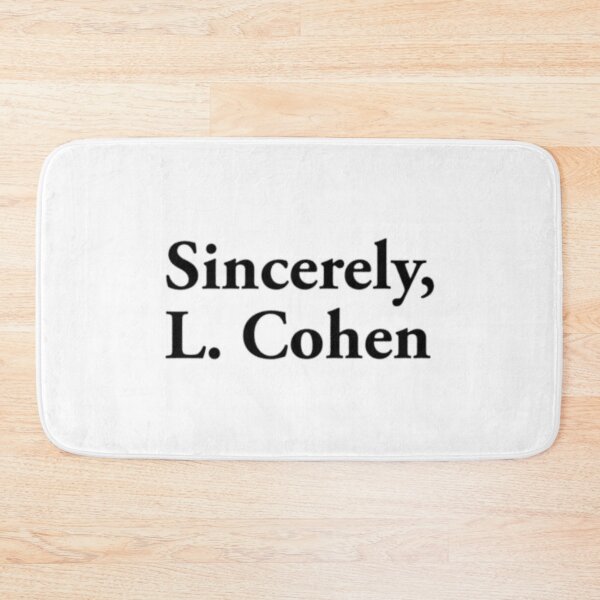 Item preview, Sincerely, L. Cohen - Leonard Cohen designed and sold by letitrip.