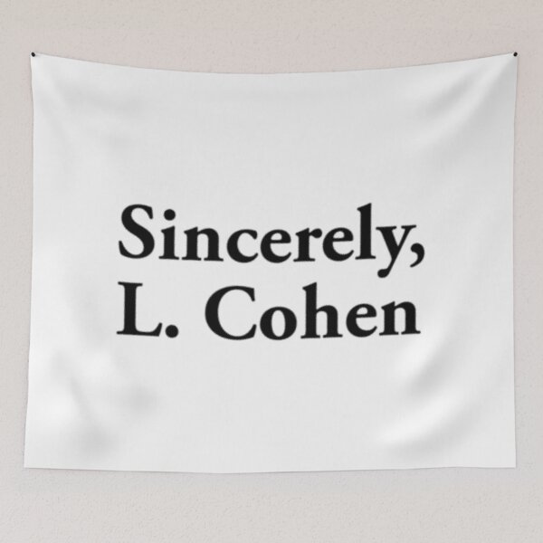 Item preview, Sincerely, L. Cohen - Leonard Cohen designed and sold by letitrip.
