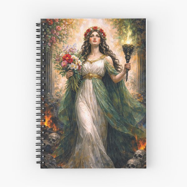Item preview, Greek Goddess Persephone – Between Light and Darkness Painting designed and sold by GalleryKauffeld.