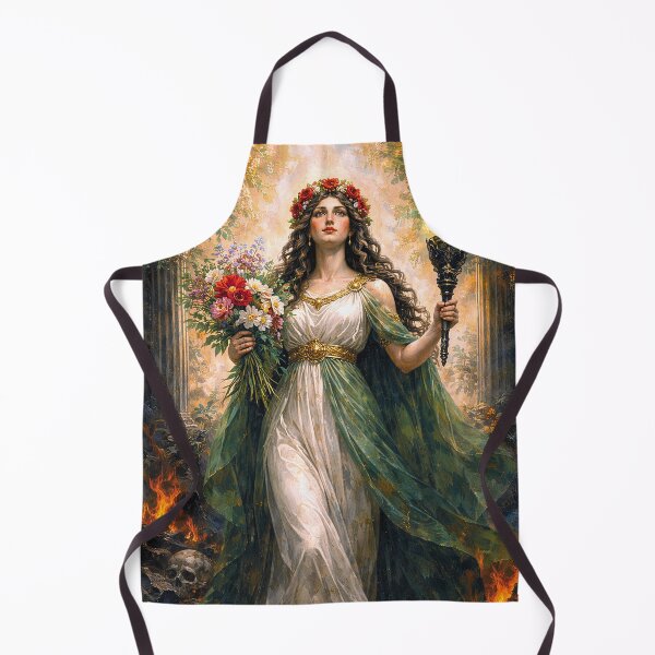 Item preview, Greek Goddess Persephone – Between Light and Darkness Painting designed and sold by GalleryKauffeld.