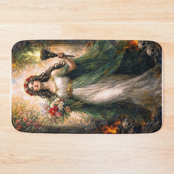 Item preview, Greek Goddess Persephone – Between Light and Darkness Painting designed and sold by GalleryKauffeld.