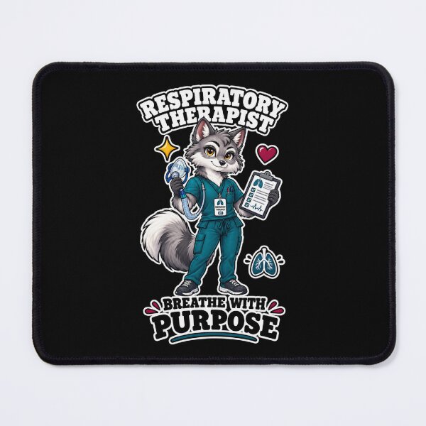 Item preview, Respiratory Therapist Wolf | Breathe With Purpose | RT Respiratory Therapy Wolf Medical Professional Gift designed and sold by ClinicalHubs.