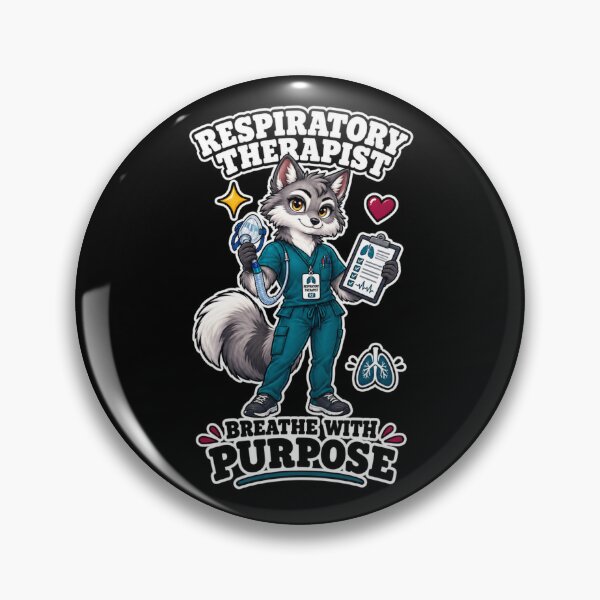 Item preview, Respiratory Therapist Wolf | Breathe With Purpose | RT Respiratory Therapy Wolf Medical Professional Gift designed and sold by ClinicalHubs.
