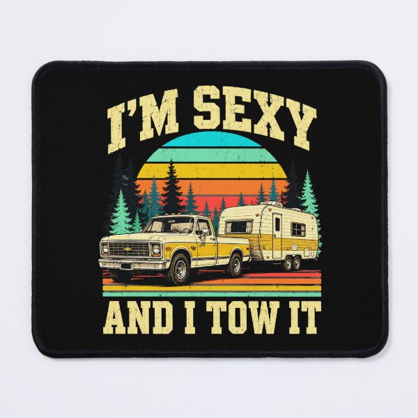 Item preview, Camping Adventure Vintage Retro Truck and Trailer designed and sold by ROUX-ART.
