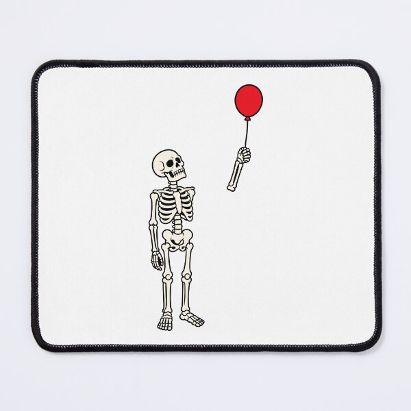 Item preview, Skeleton Holding Red Balloon Funny designed and sold by BackTWO.