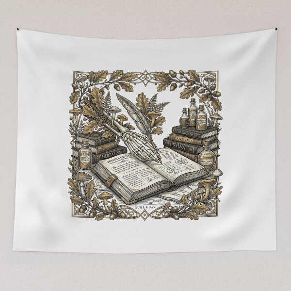 Item preview, Dark Academia Skeleton Hand Writing Botanical Line Art T-Shirt designed and sold by KreatoLab.