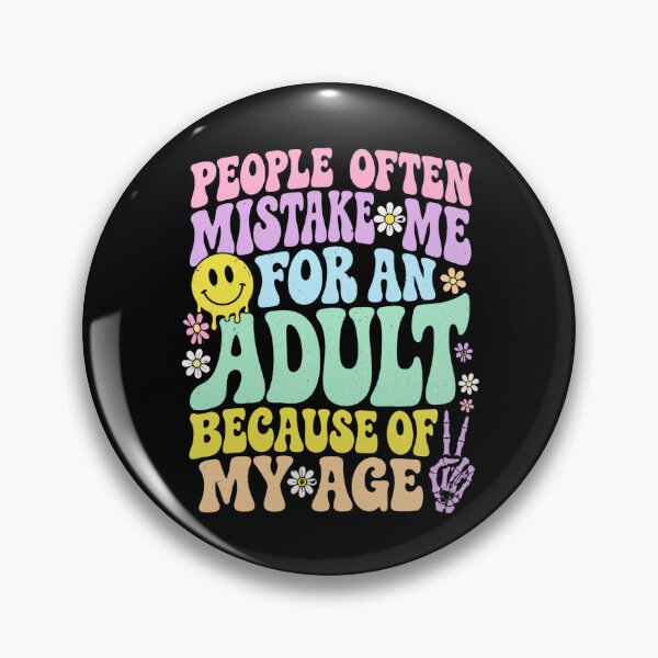 Item preview, Adult Humor Retro Funny Quote with Groovy Smile designed and sold by ROUX-ART.