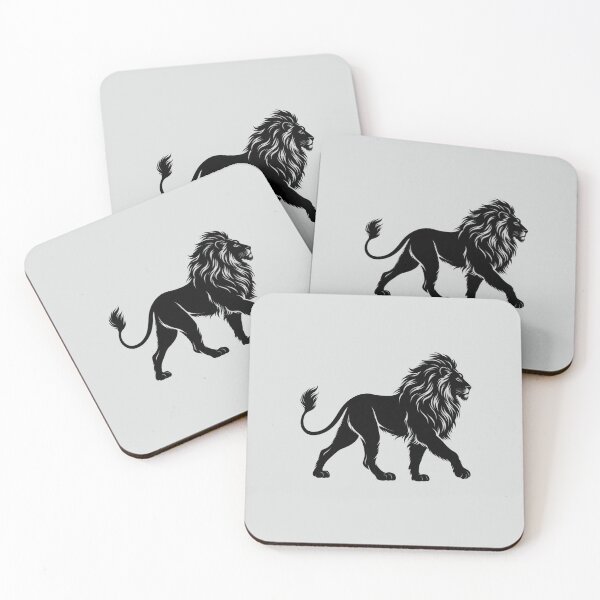 Item preview, Walking King of the Jungle – Lion Coloring Sheet designed and sold by annenambiro.