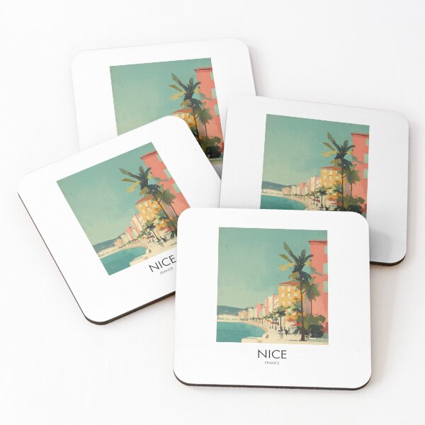 Item preview, Nice French Riviera, Coastal Palm Decor designed and sold by MarkedArtPrints.
