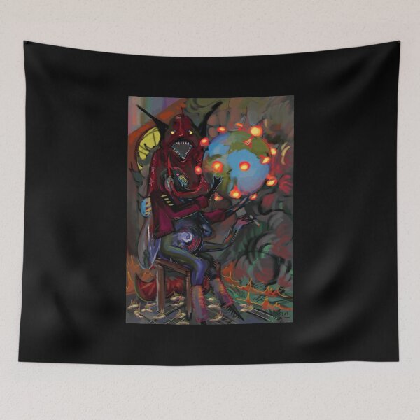 Item preview, Surreal Creature Holding Earth Illustration designed and sold by Baby-Care.