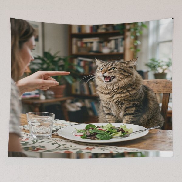 Item preview, Cat meme composition at high resolution designed and sold by Solomon-Ent-144.