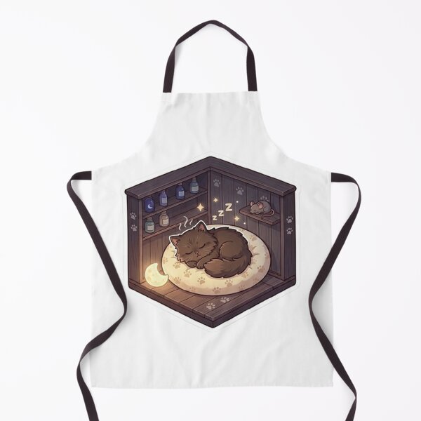 Item preview, Cute Cozy Sleeping Cat in Magic Nook designed and sold by PetalsPaws.