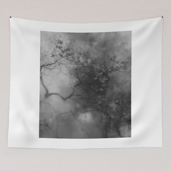 Item preview, Ethereal Black and White Magnolia Flower designed and sold by PhaidraKarole.