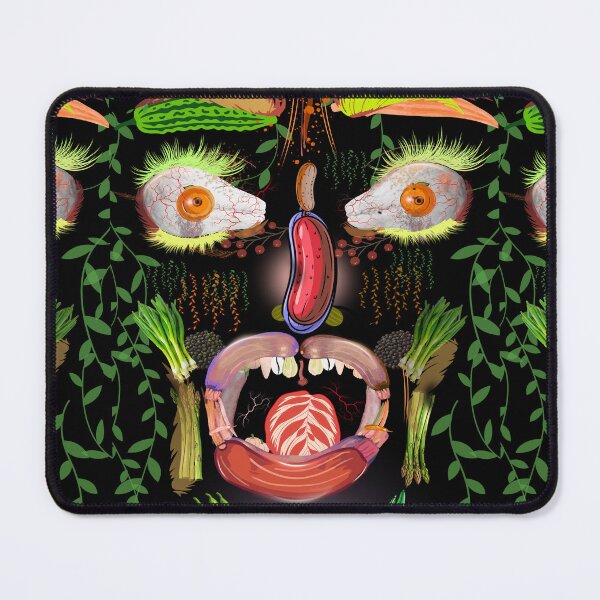 Item preview, Veggies on My Face | Quirky Surreal Vegetable Art designed and sold by Art With Impact – Statement Art & Apparel for Deep Thinkers.