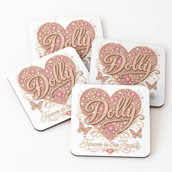 Item preview, Dolly Forever In Our Hearts | Rhinestone Heart Tribute | Country Music Memorial designed and sold by ZIGLWORKS.