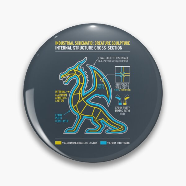 Item preview, Industrial Schematic Creature Sculpture - Model Maker Sculptor Technical Art designed and sold by SplashTastic.