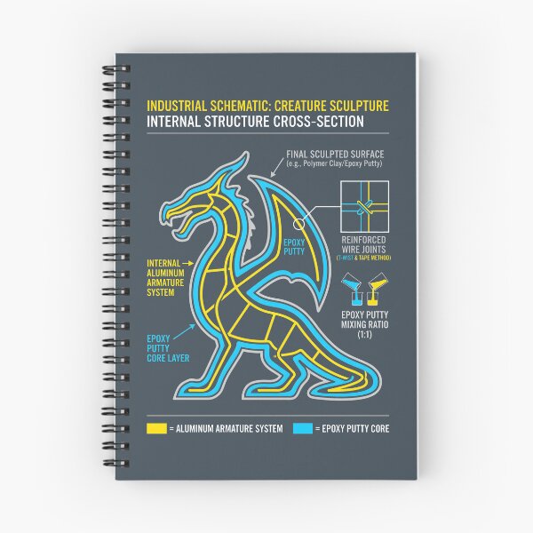 Item preview, Industrial Schematic Creature Sculpture - Model Maker Sculptor Technical Art designed and sold by SplashTastic.