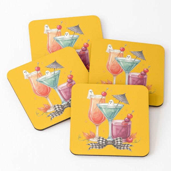 Item preview, Spooky Halloween cocktails illustration designed and sold by BackTWO.