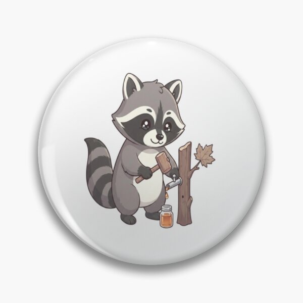 Item preview, Cute Raccoon Tapping Maple Syrup designed and sold by Ella_Sketch.