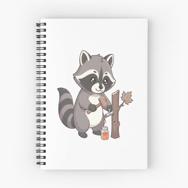 Item preview, Cute Raccoon Tapping Maple Syrup designed and sold by Ella_Sketch.