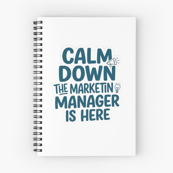 Item preview, Calm Down The Marketing Manager Is Here Funny Office Career Quote designed and sold by raedattia.