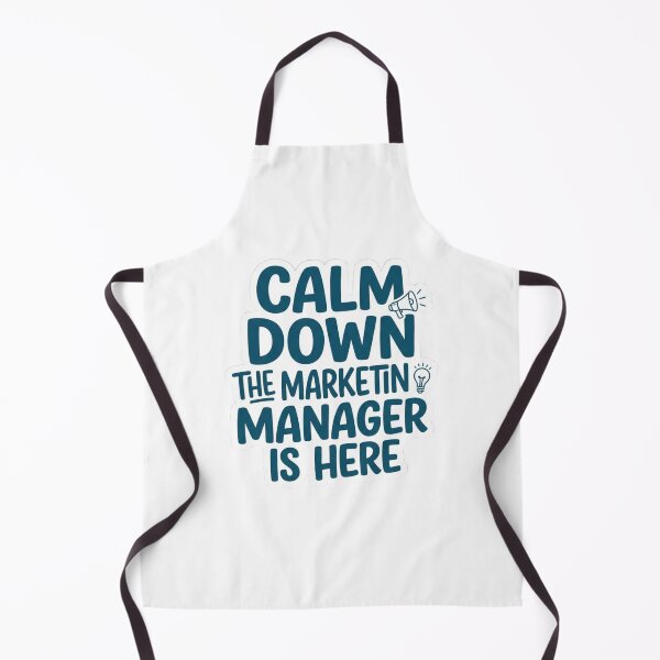 Item preview, Calm Down The Marketing Manager Is Here Funny Office Career Quote designed and sold by raedattia.