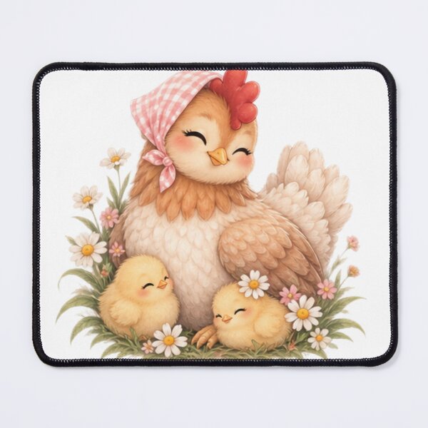 Item preview, Cute Hen & Chicks designed and sold by IGArte.