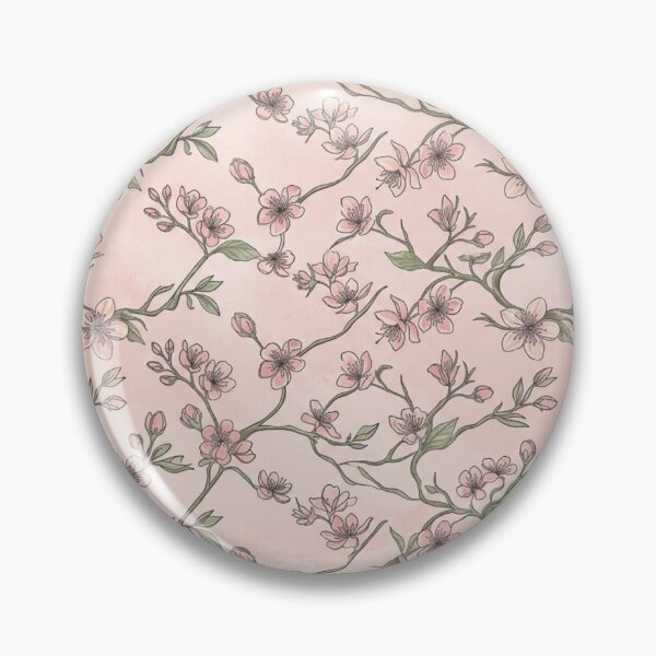 Item preview, Delicate Cherry Blossom Botanical Vintage Floral Pattern designed and sold by FashioonTrends.