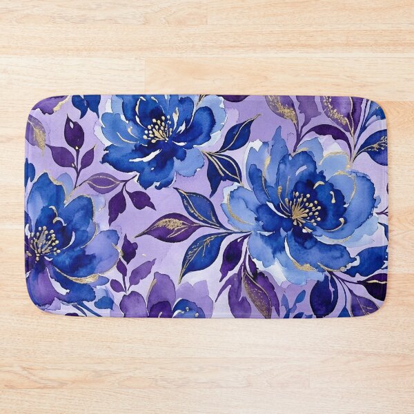 Item preview, Blue Purple Watercolor Floral  designed and sold by GraphicsClub.