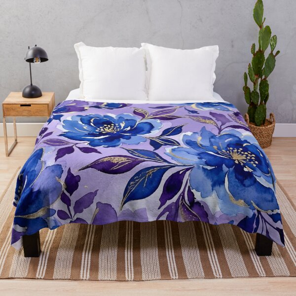 Item preview, Blue Purple Watercolor Floral designed and sold by GraphicsClub.