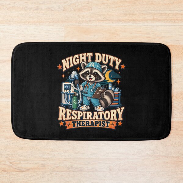 Item preview, Night Duty Respiratory Therapist Raccoon | Respiratory Therapy RT | Cute Night Shift Medical Professional Gift designed and sold by ClinicalHubs.