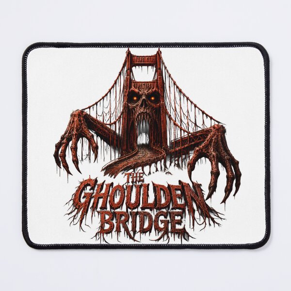 Item preview, The Ghoulden Gate Bridge - Horror Landmark Monster Dark Art designed and sold by HorrorWorldWeb.