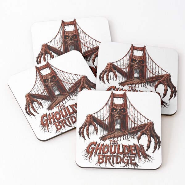 Item preview, The Ghoulden Gate Bridge - Horror Landmark Monster Dark Art designed and sold by HorrorWorldWeb.