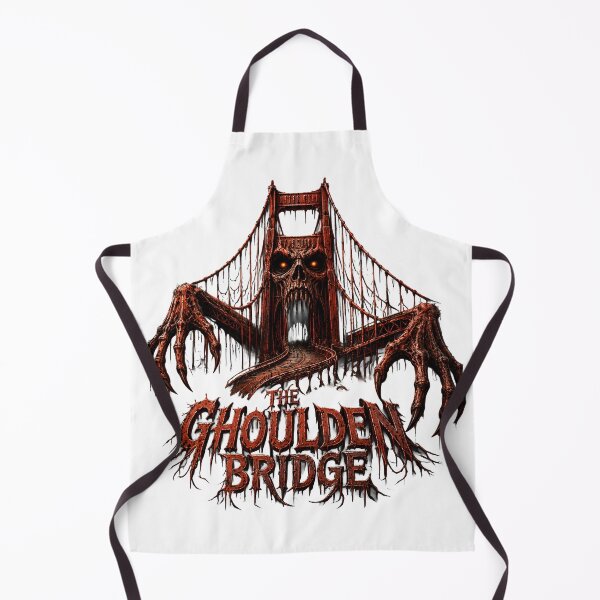Item preview, The Ghoulden Gate Bridge - Horror Landmark Monster Dark Art designed and sold by HorrorWorldWeb.