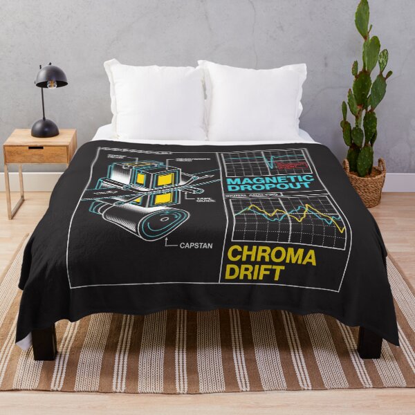 Item preview, Magnetic Dropout Chroma Drift - Synthwave Retrowave Tech Diagram Art designed and sold by SplashTastic.