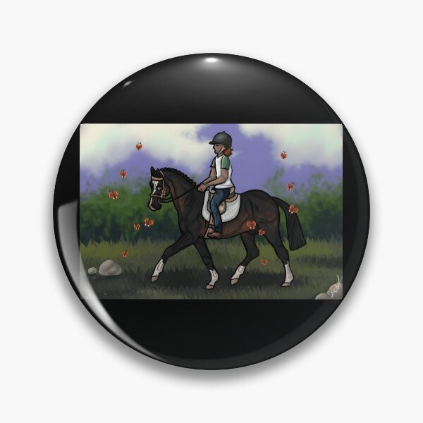 Item preview, Equestrian Horse Riding with Butterflies Design designed and sold by J-Mindful.