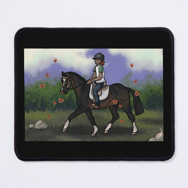 Item preview, Equestrian Horse Riding with Butterflies Design designed and sold by J-Mindful.