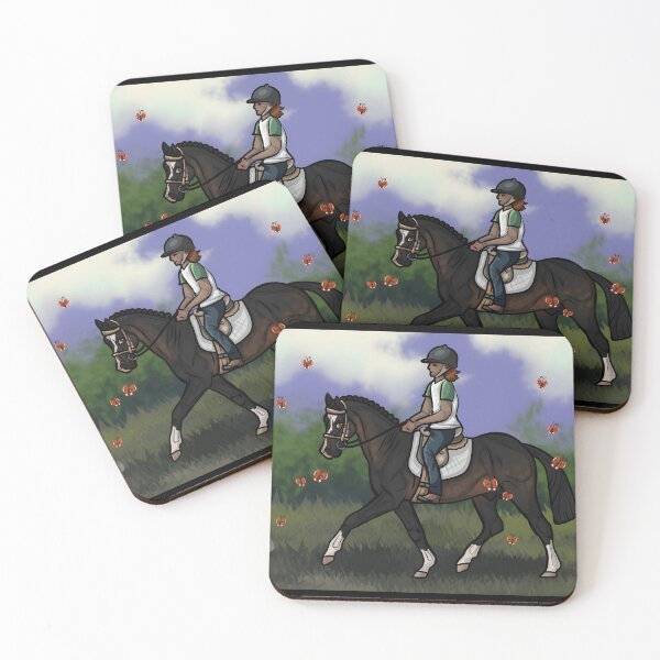 Item preview, Equestrian Horse Riding with Butterflies Design designed and sold by J-Mindful.