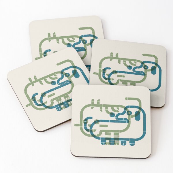 Item preview, Friendship - sage green and petrol blue edition designed and sold by POCOmuchoStudio.