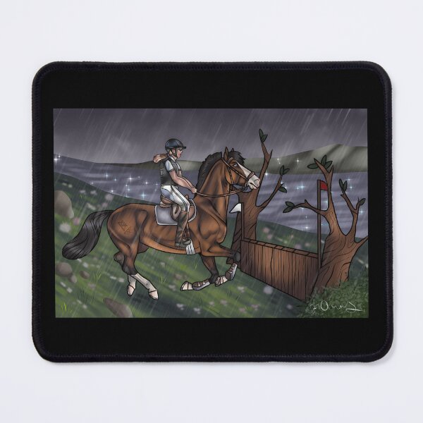 Item preview, Equestrian Eventing Rider in the Rain designed and sold by J-Mindful.