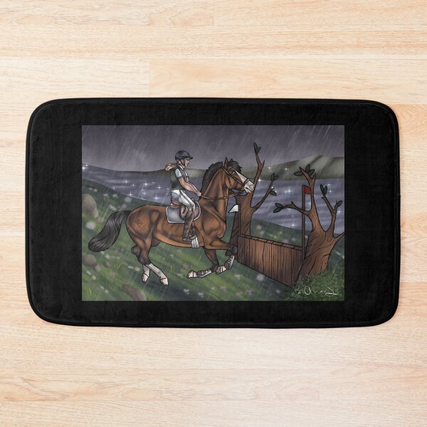Item preview, Equestrian Eventing Rider in the Rain designed and sold by J-Mindful.