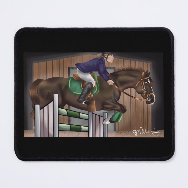 Item preview, Equestrian Jumping Rider Artwork designed and sold by J-Mindful.