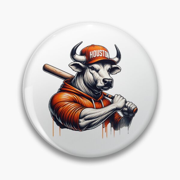 Artikelvorschau, Houston Sports Bull Baseball-T-Shirt entworfen und verkauft von LisaTran96293.