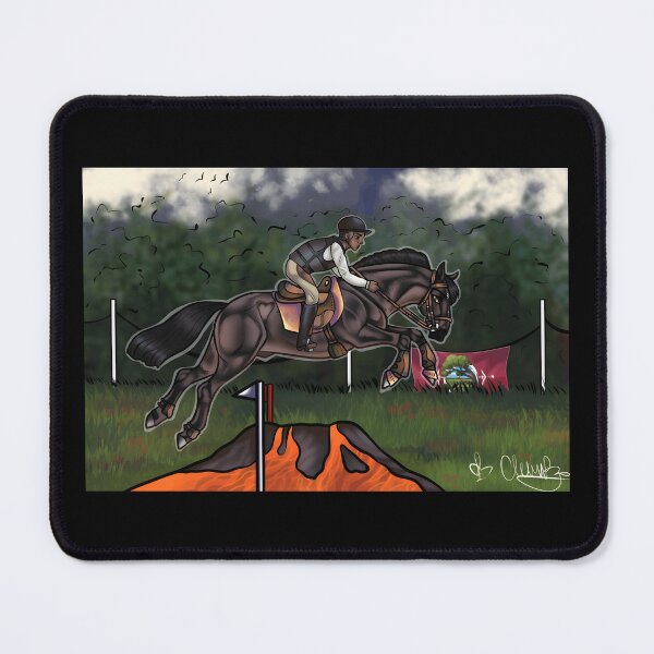 Item preview, Equestrian Jumping Over Lava Design designed and sold by J-Mindful.