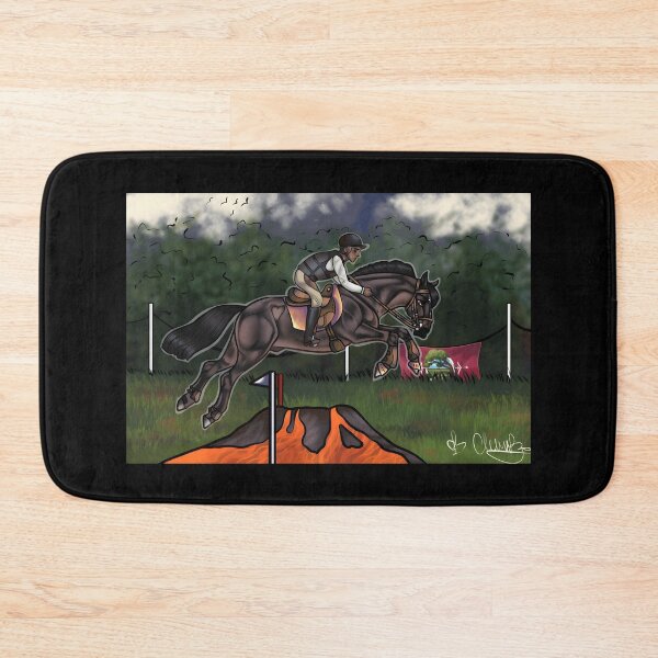 Item preview, Equestrian Jumping Over Lava Design designed and sold by J-Mindful.