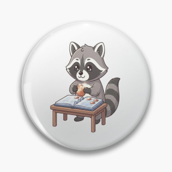 Item preview, Cute Raccoon Collecting Shiny Coins designed and sold by Ella_Sketch.