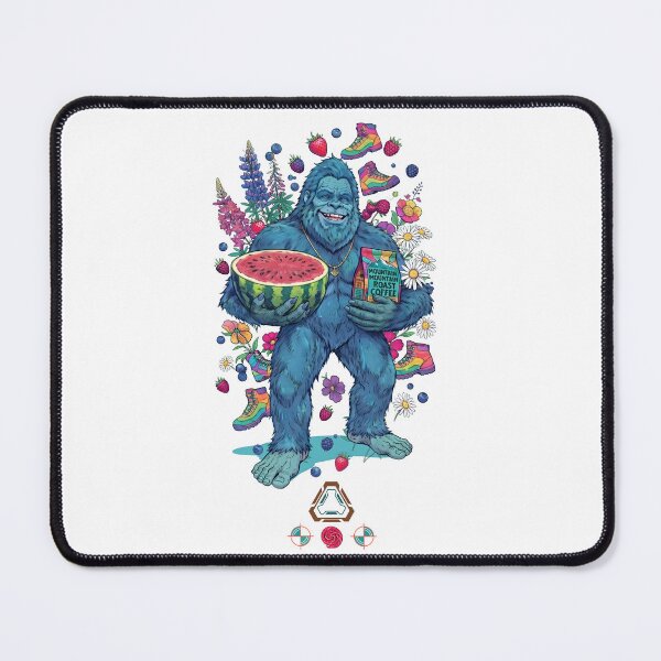 Item preview, Groovy Blue Bigfoot - Chillin' with Watermelon and Coffee designed and sold by Whimsy Trail Co.